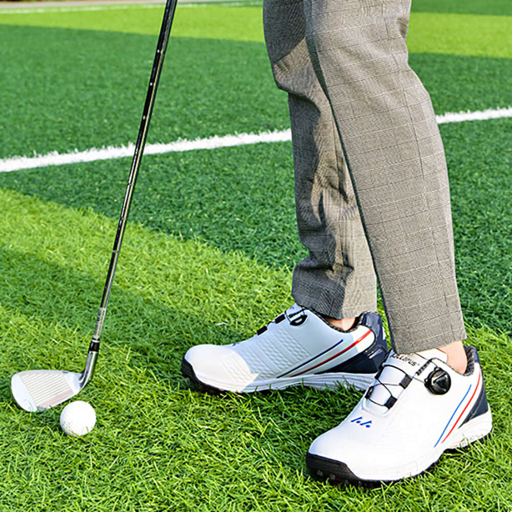 For Good New Quality Sport Shoe Mens Anti Slippery Spikes Golf Training Man Leather Walking Shoes Men Ddmysaturn