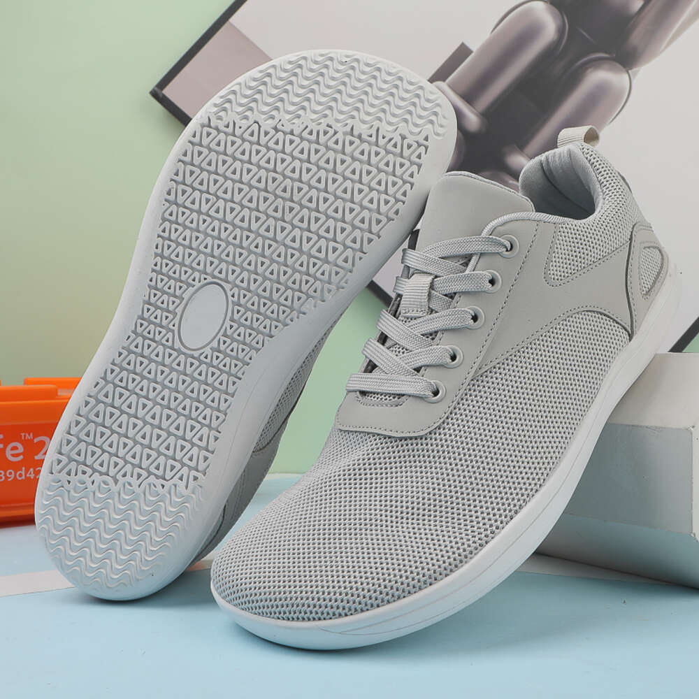 Unisex Breathable New Mesh Men Barefoot Wide Toed Shoes Brand Flats Soft Zero Drop Sole Wider Toe Sneakes Plus Size Ddmysaturn