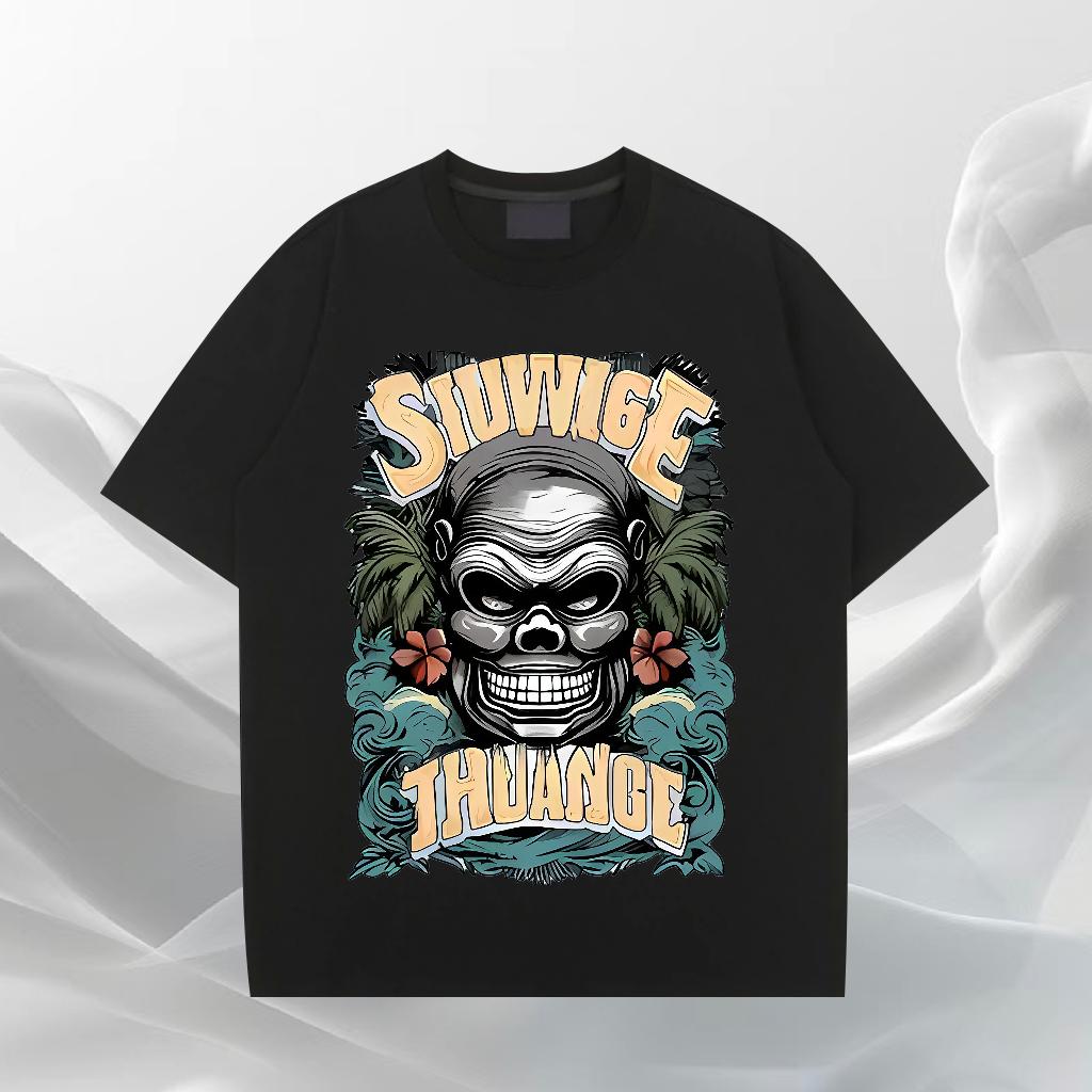 Comfortable T Shirts Men High Street Hip Hop Crew Neck Cotton Breathable Men Clothes T-Shirt New Arrival DIY Logo Tees Shirts