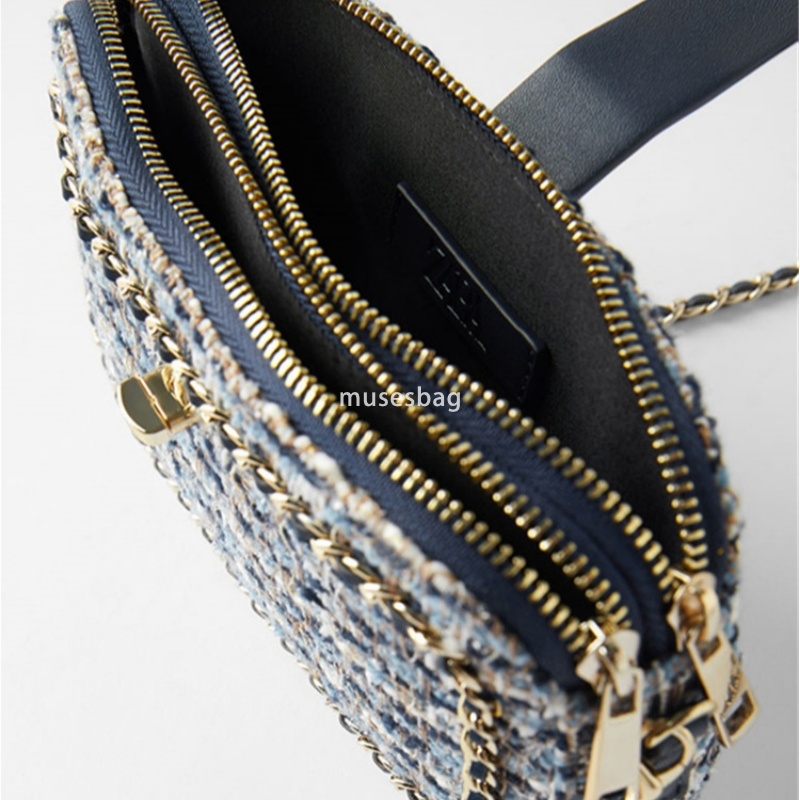 New patchwork soft cloth single shoulder crossbody bag chain small square bag versatile small fragrant bag noble women's handbag