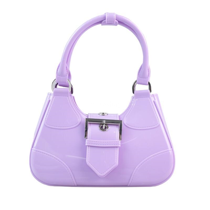 PVC Jelly Fashionable Versatile Soft Handle Underarm Resistant Dirt and Easy to Wash Summer Women Diagonal Straddle Bag 4