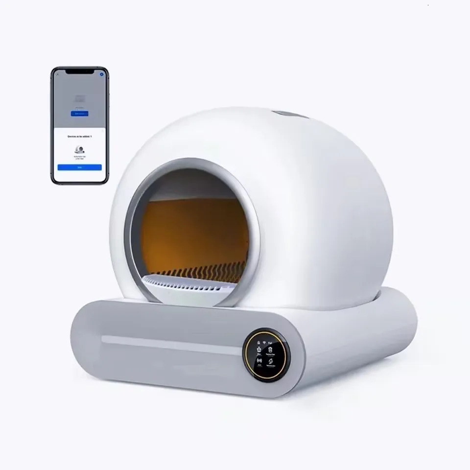Tonepie Automatic Toilet for Cats Self-Cleaning Cat Litter Box APP Control Electric Proof Splash Sandbox Cat Pet Supplies Cat WC 240604