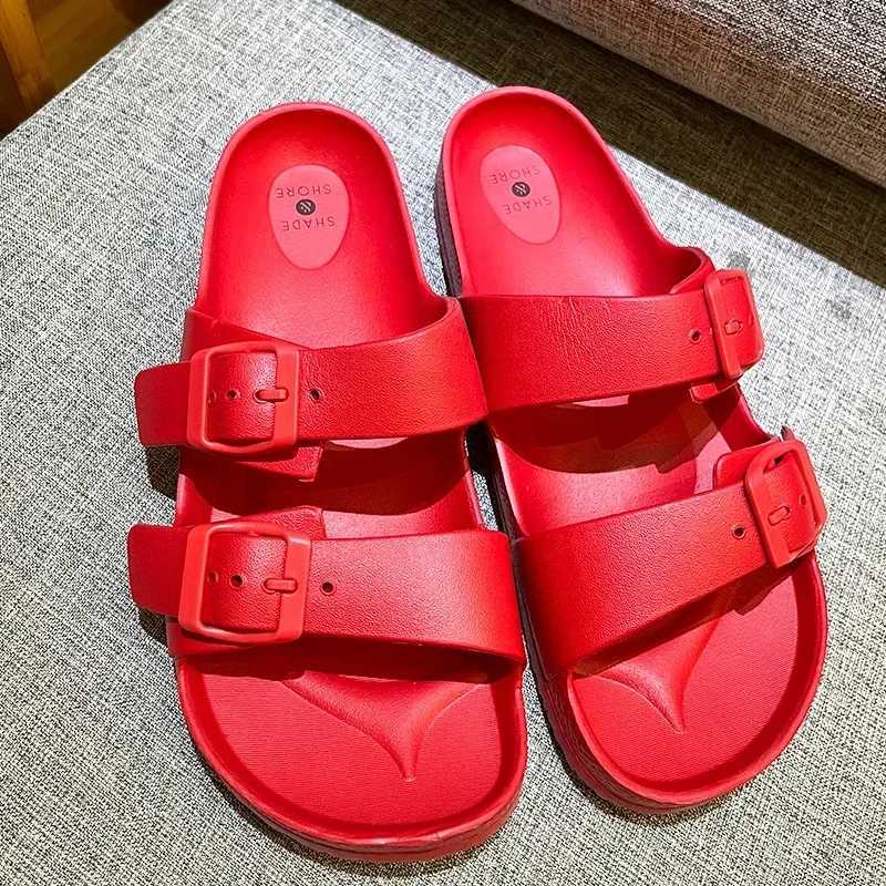 for quality slippers Slippers High men women casual comfortable light soft bottom anti-skid outdoor sandals womens flat slides plus 46L464 wo comtable