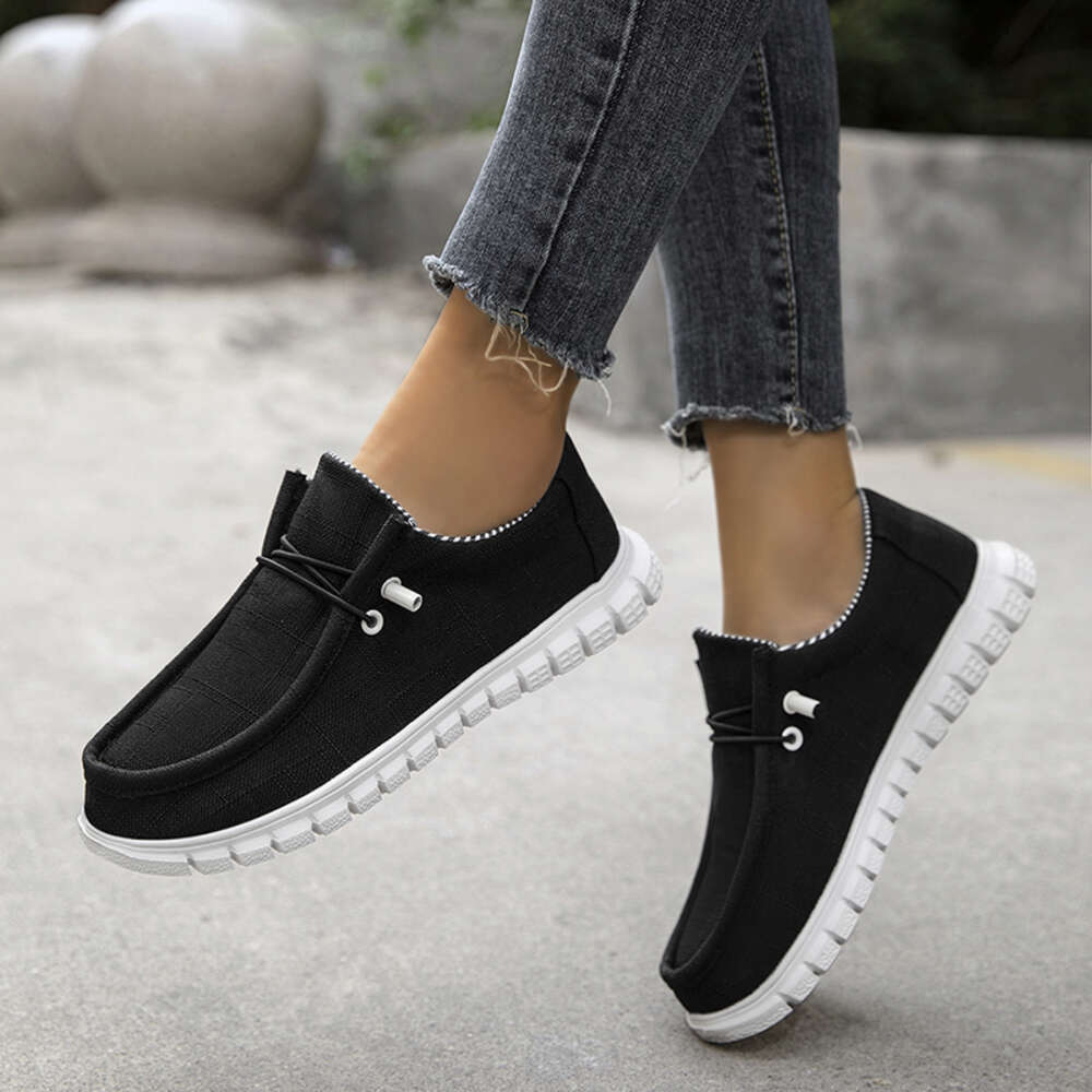 Arrival Summer New Autumn Comfortable Casual Womens Canvas Shoes For Women Brand Fashion Flat Loafers Shoe Ddmysaturn