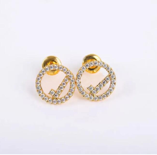 18K Gold Plated Stud Earring Chirstmas Jewelry for Women Weddings Party Earrings Ear Jewelry Gift