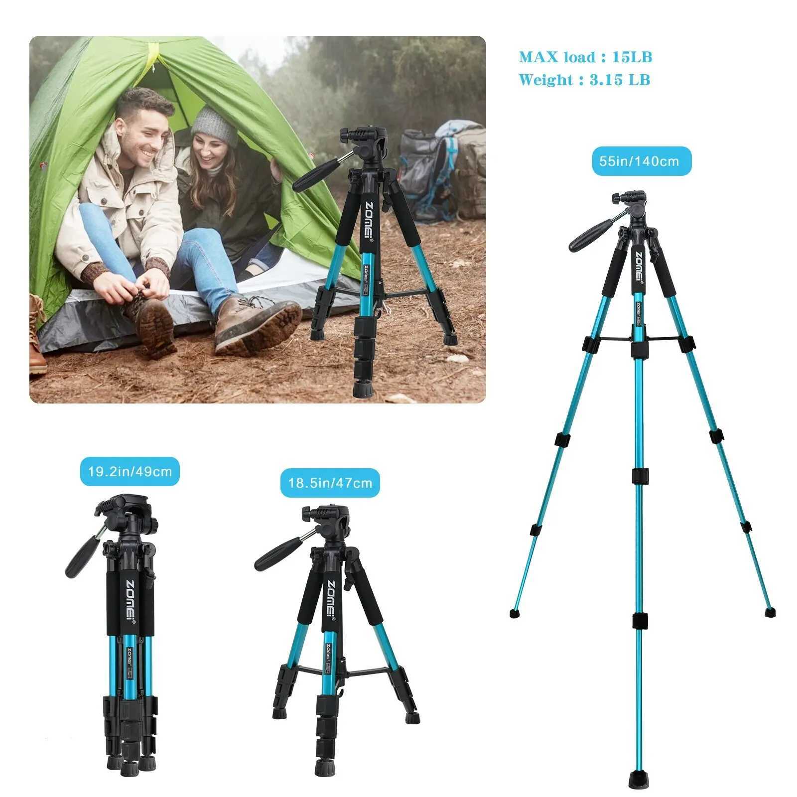 Tripods ZOMEI Q111 Professional Portable Tripod For Camera With 360 Panorama Ball Head Tripod For DSLR Stable And Cell Phone Tripod 246052