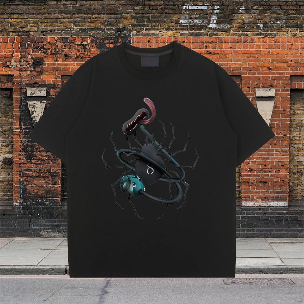 Cool T-Shirts for Men Hip Hop Street Cotton Breathable Soft Men Tshirts Customized Cartoon Printing S-3XL Tees Shirts