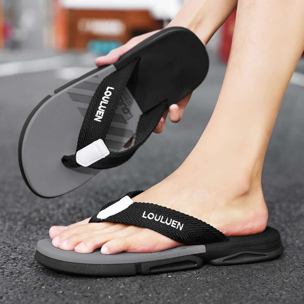 Quality Summer High Brand Fashion Flip Flops Casual Breathable Thicken Beach Men Slippers Outdoor Ddmysaturn