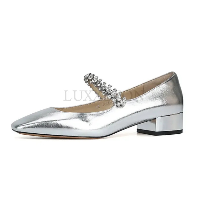 Summer Candy Color Womens Square Toe Ballet Shoes Buckle Comfortable Ballerinas Low Heel Shoes Mary Jane Elegance Woman Shoes 240605