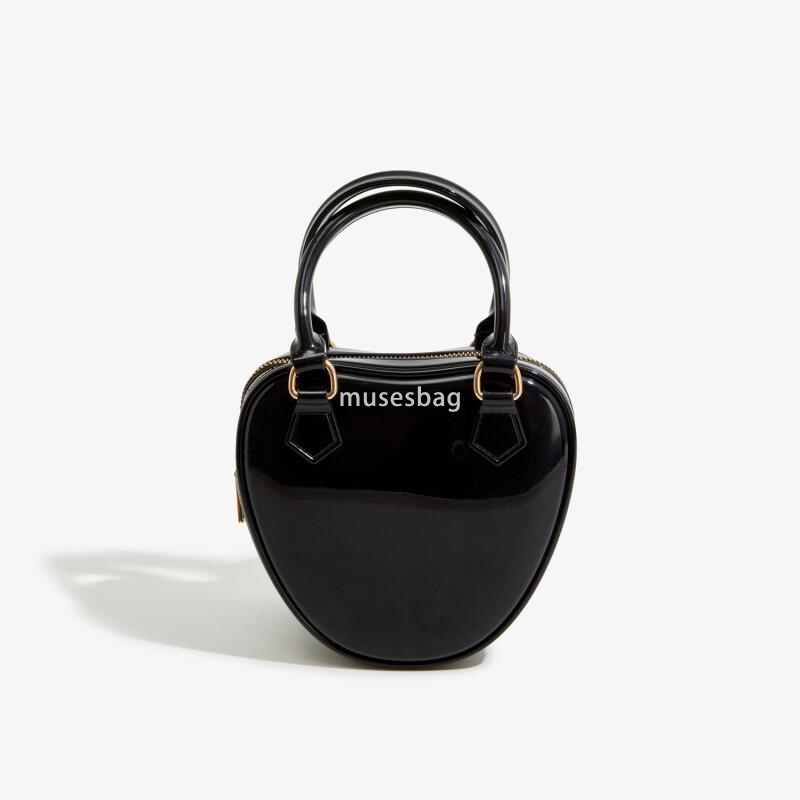 Cute and trendy jelly bag new waterproof crossbody bag women's small bag women's love shoulder bag high-end portable handbag travel dopamine