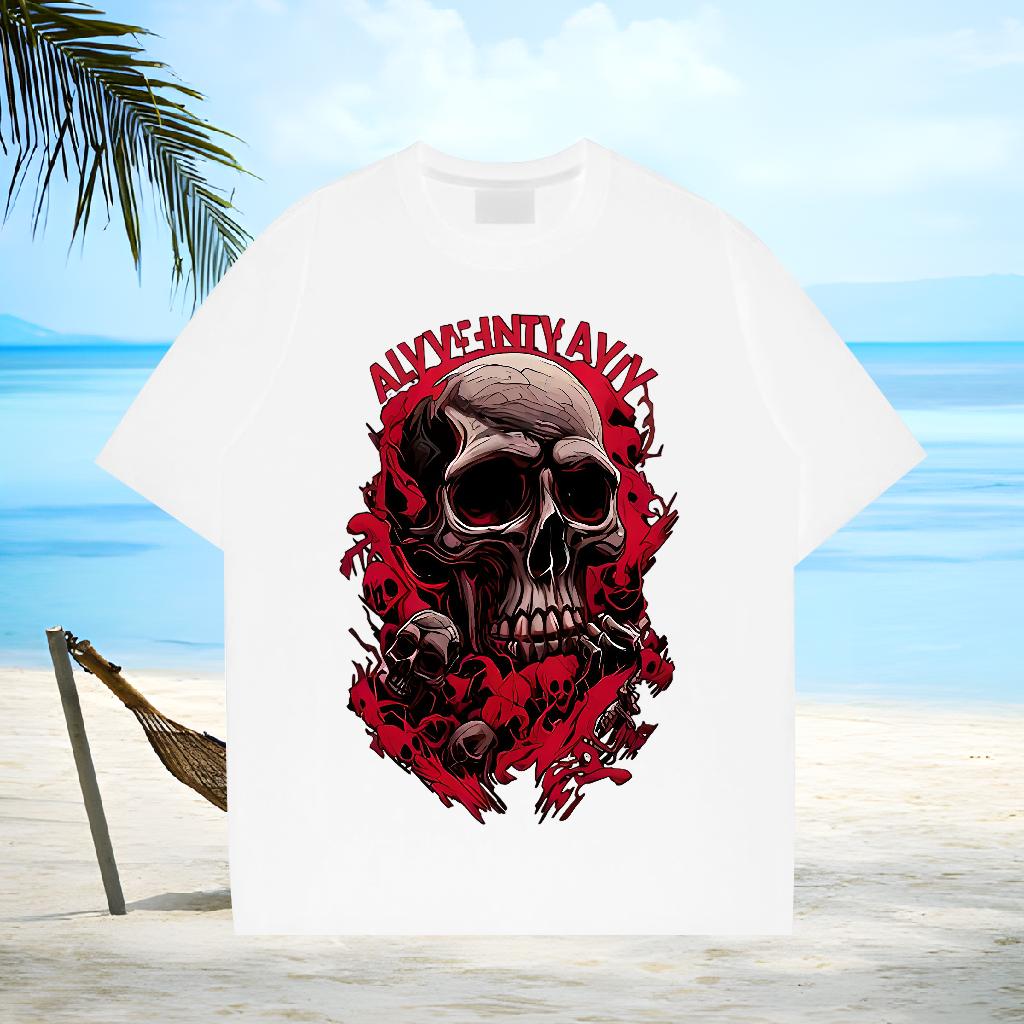 Comfortable Tshirt for Man Woman Breathable Crew Neck Cotton Hip Hop Men T Shirts DIY Printed 2024 Summer Tops Shirt