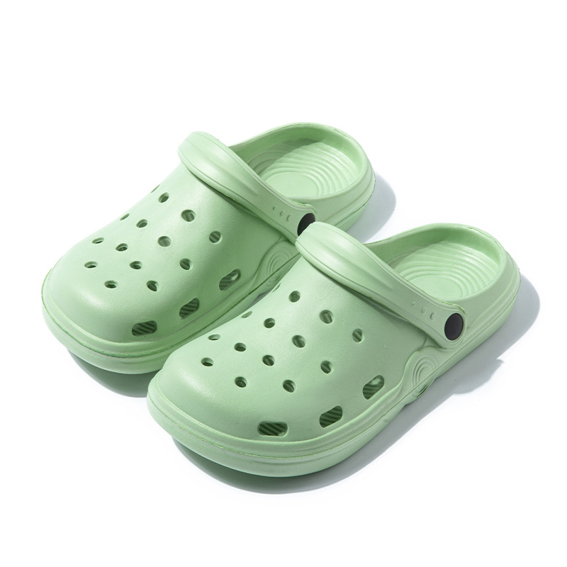 GAI New women slippers Cute summer breathable pink gray green white couple non-slip beach shoes