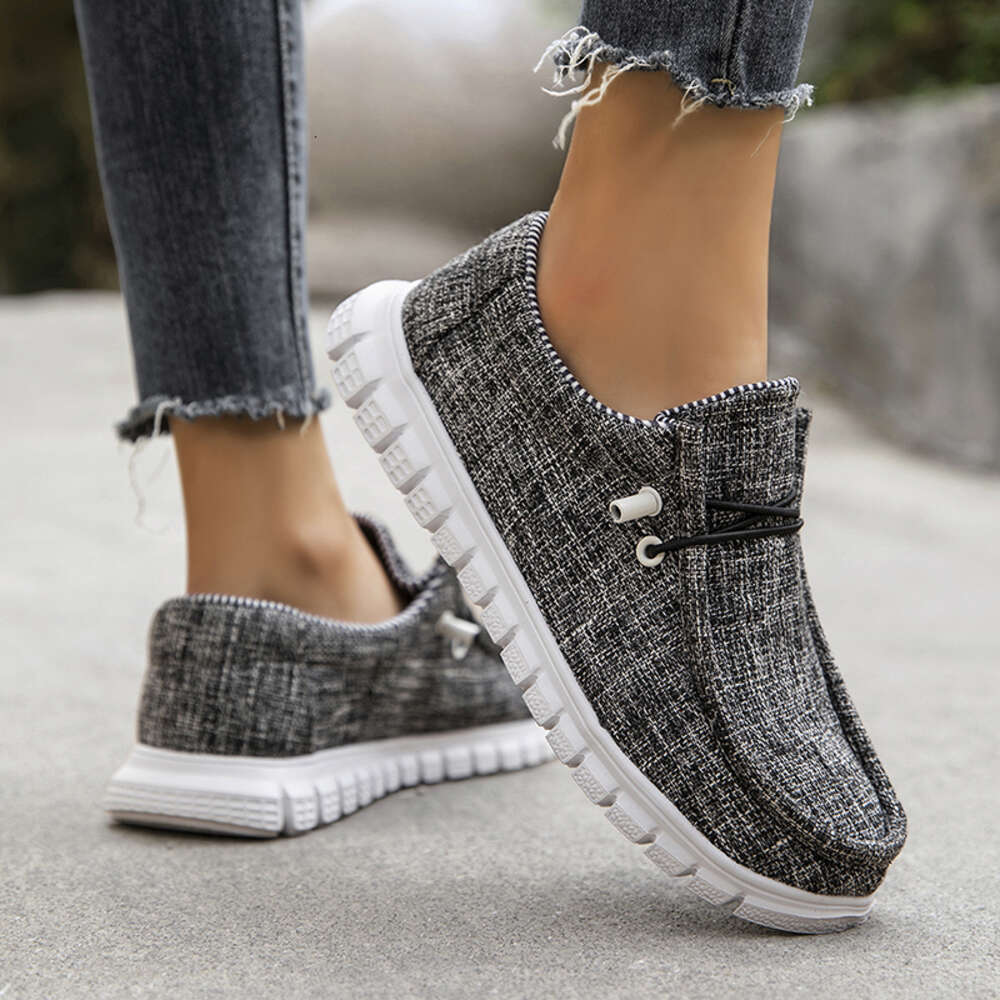 Casual Canvas For Women Ladies Loafers Breathable Slip On Flats Female Vulcanized Driving Walking Shoes ddmythur ddmythur ddmythur