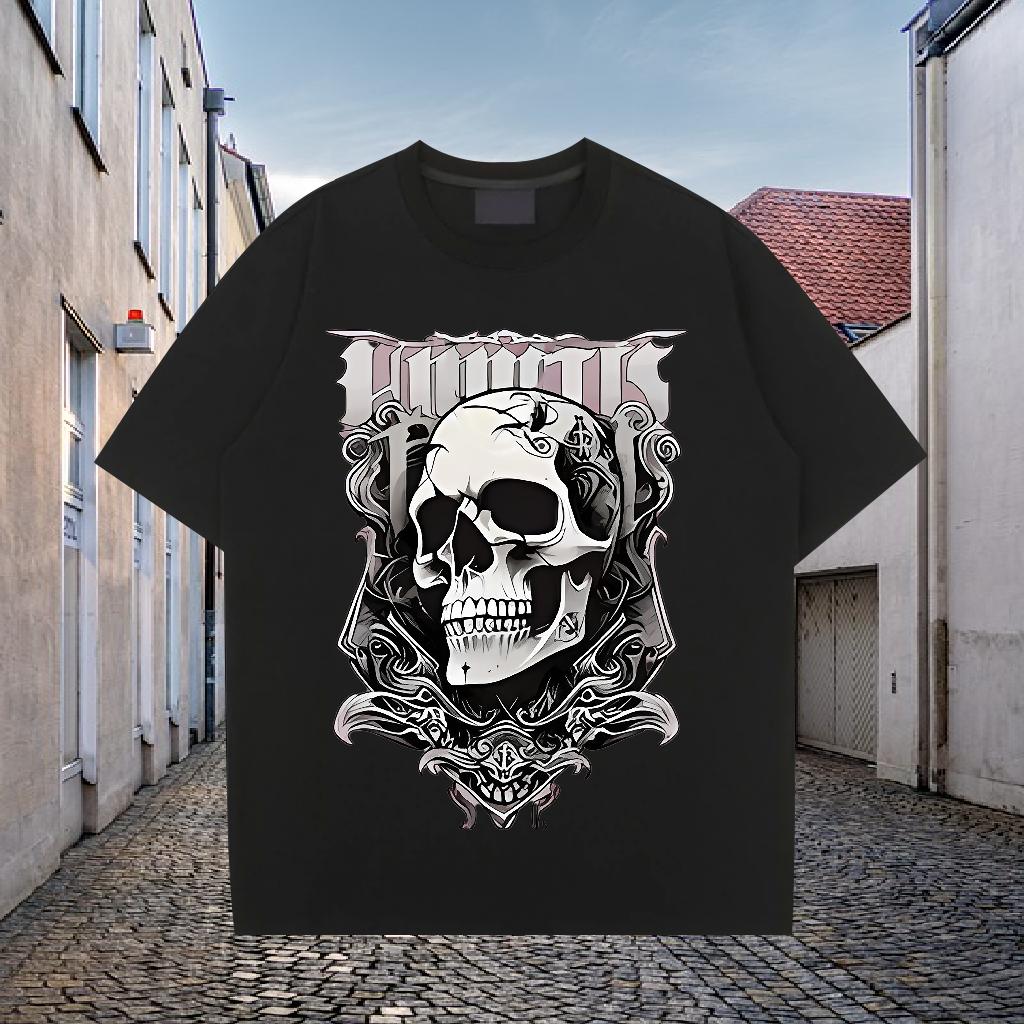 Customized T Shirt For Man Black White Daily Outfit Men Tops Tees Cotton Breathable Cool Design