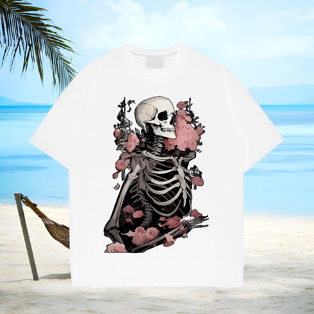 Soft Couples T Shirts Crew Neck Cotton Home Outdoor Man T Shirts Plus Size Cartoon Fashion Design Tees