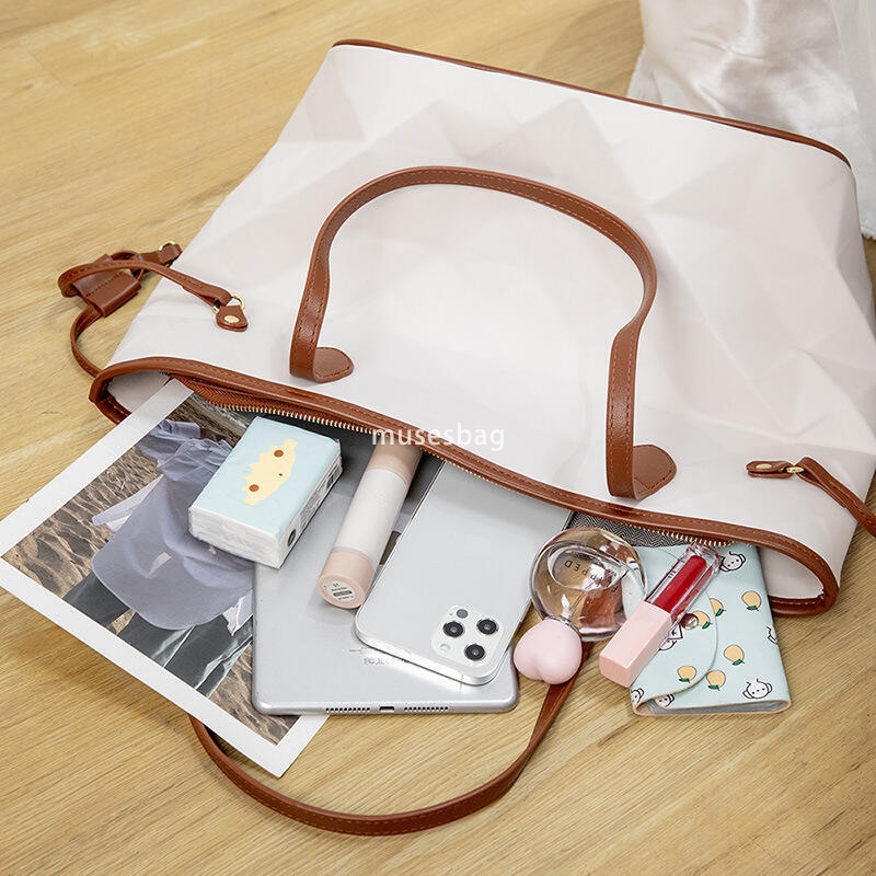 High quality women's bag geometric large capacity tote, fashionable high-end and versatile mother and child bag single shoulder crossbody bag one