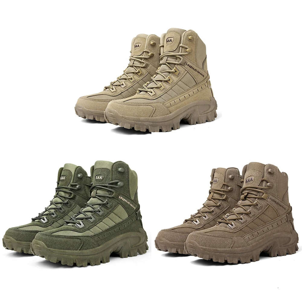 New Military Man Tactical Anti-Slip Ankle Army Men with Side Zipper Big Size Work Safety Shoes Motocycle Boots 8d62e