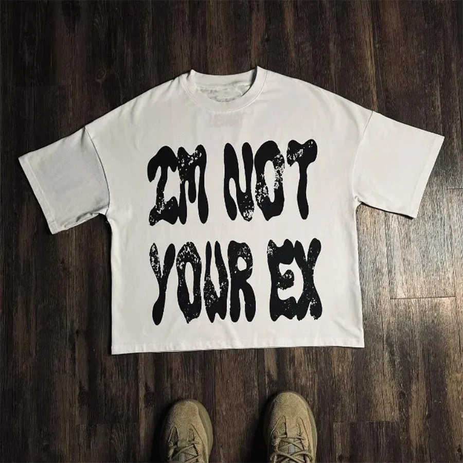 Men's T Shirts High Street Retro Hip Hop Trend Alphabet Print Oversized Men T-shirt Y2k Goth Harajuku Fashion Couple Sport Loose Shirt