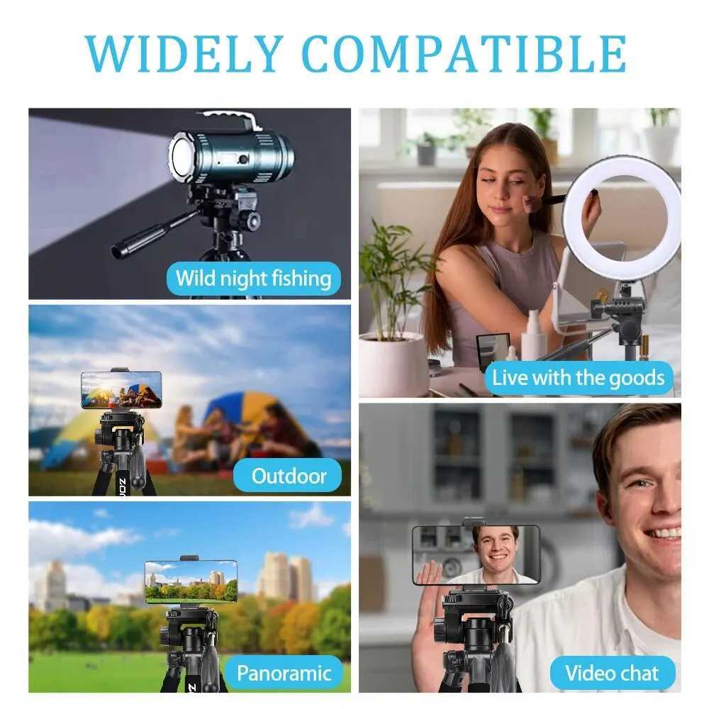 Tripods ZOMEI Q111 Professional Portable Tripod For Camera With 360 Panorama Ball Head Tripod For DSLR Stable And Cell Phone Tripod 246052