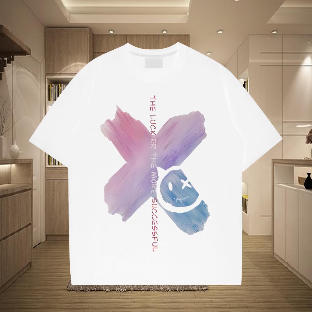 Fashion New T Shirts Men DIY Logo Tshirts Sport Short sleeve Cotton Soft 5A Tops Tees