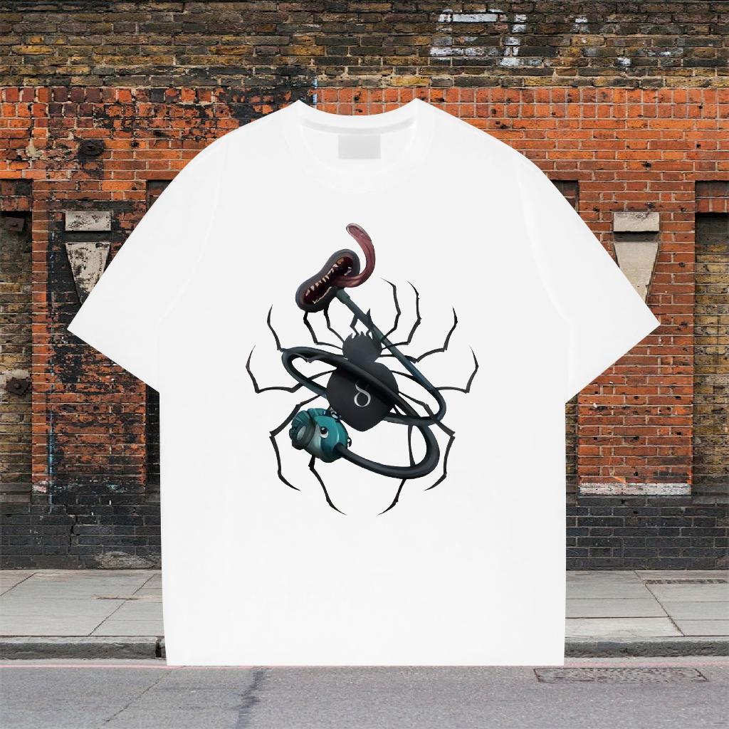 Cool T-Shirts for Men Hip Hop Street Cotton Breathable Soft Men Tshirts Customized Cartoon Printing S-3XL Tees Shirts