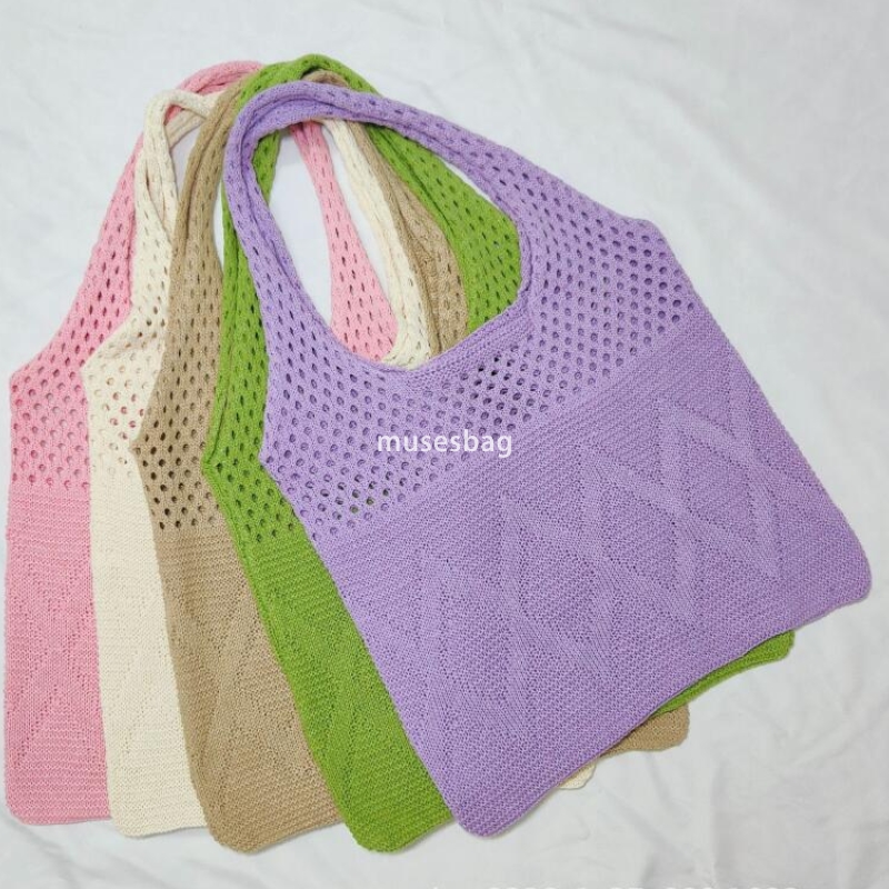 Designer Women's High Quality Casual, Practical, Simple and Versatile Knitted Bag Fashion Knitted Shoulder Bag Retro Large Capacity Classic Handb