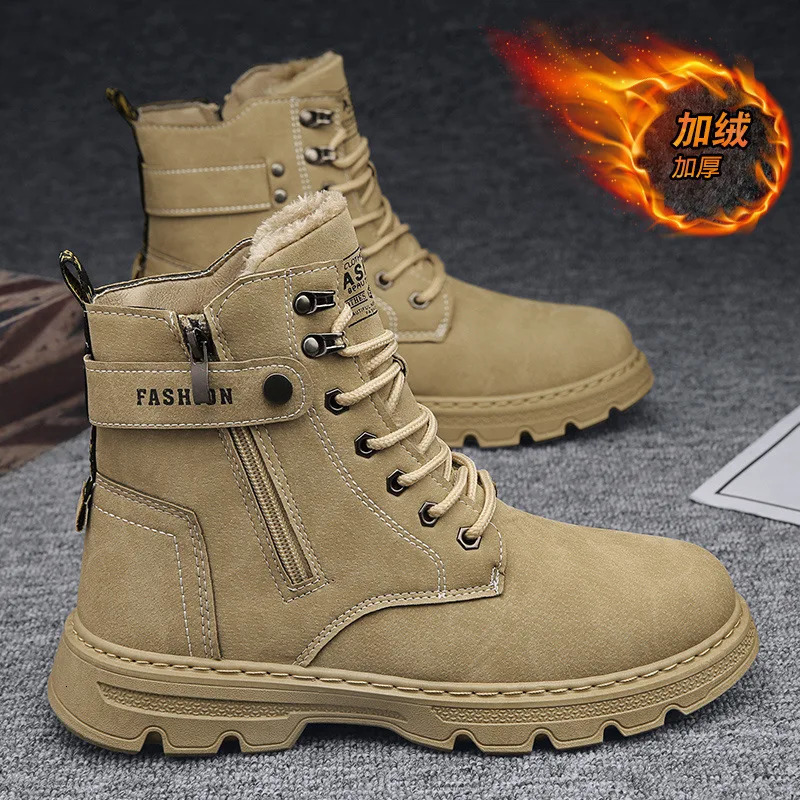 trend in mens boots Casua Ankle boots work clothes shoes personalized British boots Bota Masculina 240605