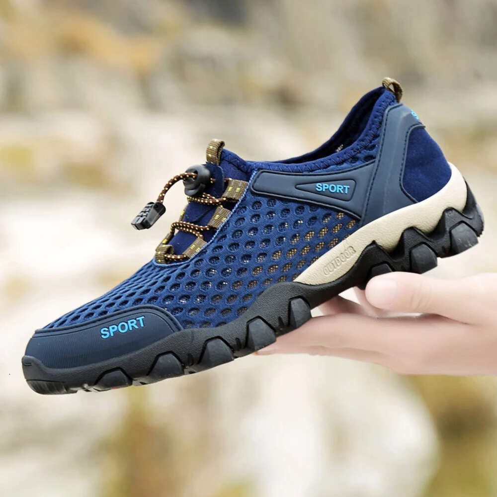 Walking Summer Casual Fashion Breathable Mesh Non Slip Hiking Shoes Tennis Sneaker For Men Climbing Trekking Ddmysaturn