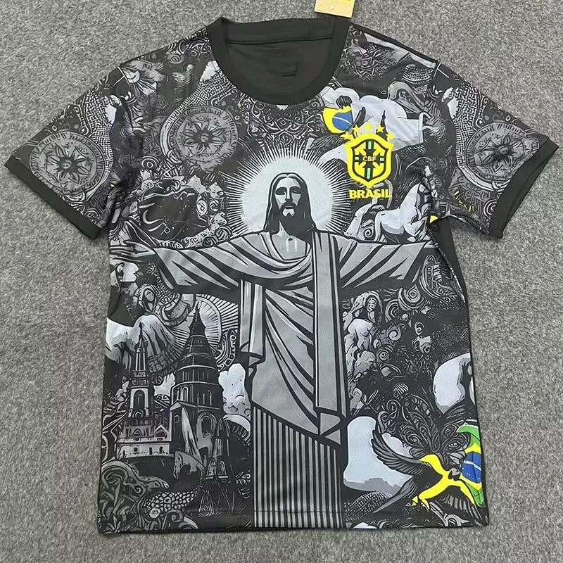 2024 2025 bRAZILS soccer jerseys Christ the Redeemer Kit Special concept RICHARLISON NEYMAR shirt VINI JR RODRYGO Football Uniform camisetas Shirt