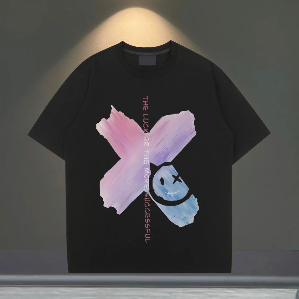 Comfortable T shirt Home Outdoor Round Neck Short Sleeve Men Tshirts Fashion New Black White Top Tees