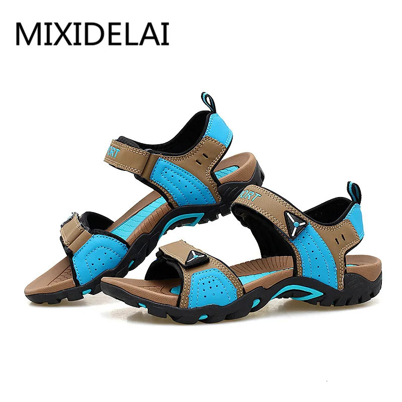 MIXIDELAI Outdoor Fashion Mens Sandals Summer Mens Shoes Casual Shoes Breathable Beach Sandals Sapatos Masculinos Plus Size 35- 240605