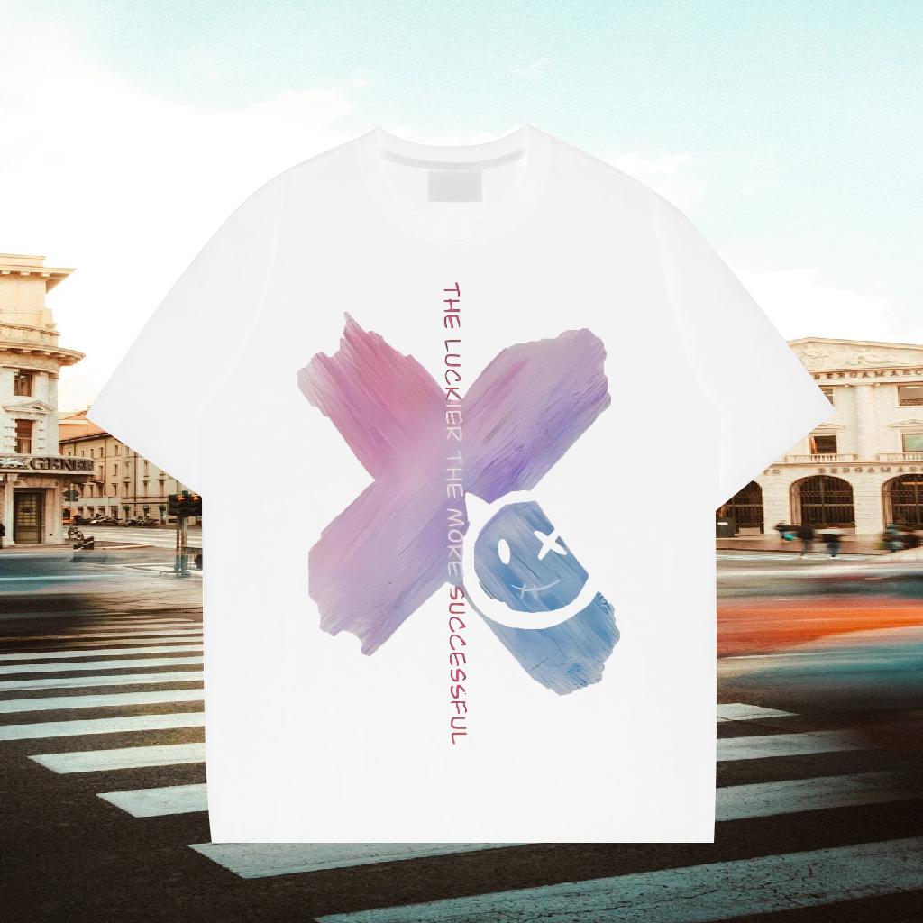 Brand Man T Shirts DIY Men Tees Anime Printing Street Breathable Short Sleeve Loose Tops Shirt