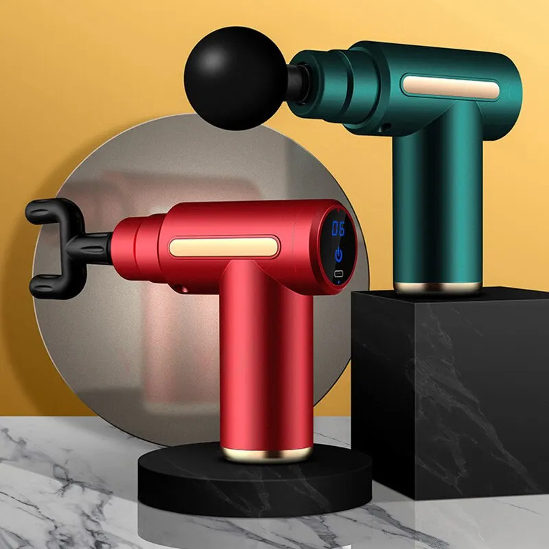 Mini Muscle Massage Gun Protable Body Massager Deep Handheld Percussion Massager For Body Back And Neck Leg 240601