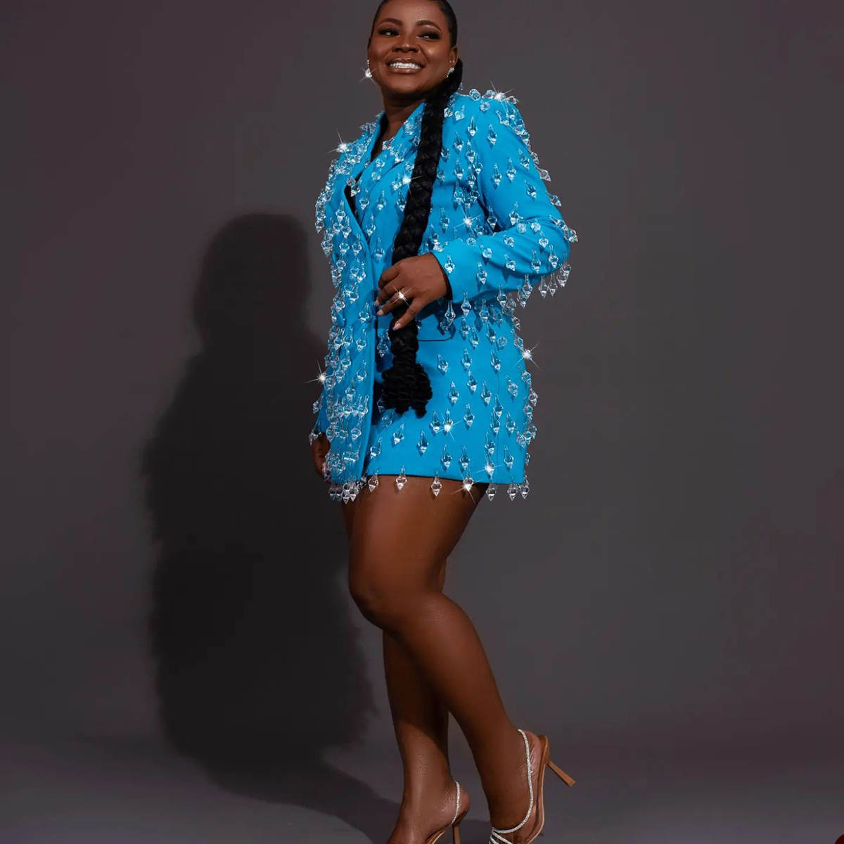 Exquisite Women Pants Suit Sets Large Crystal Formal Office Lady Prom Birthday Party Jacket Coat Custom Size 2 Pieces