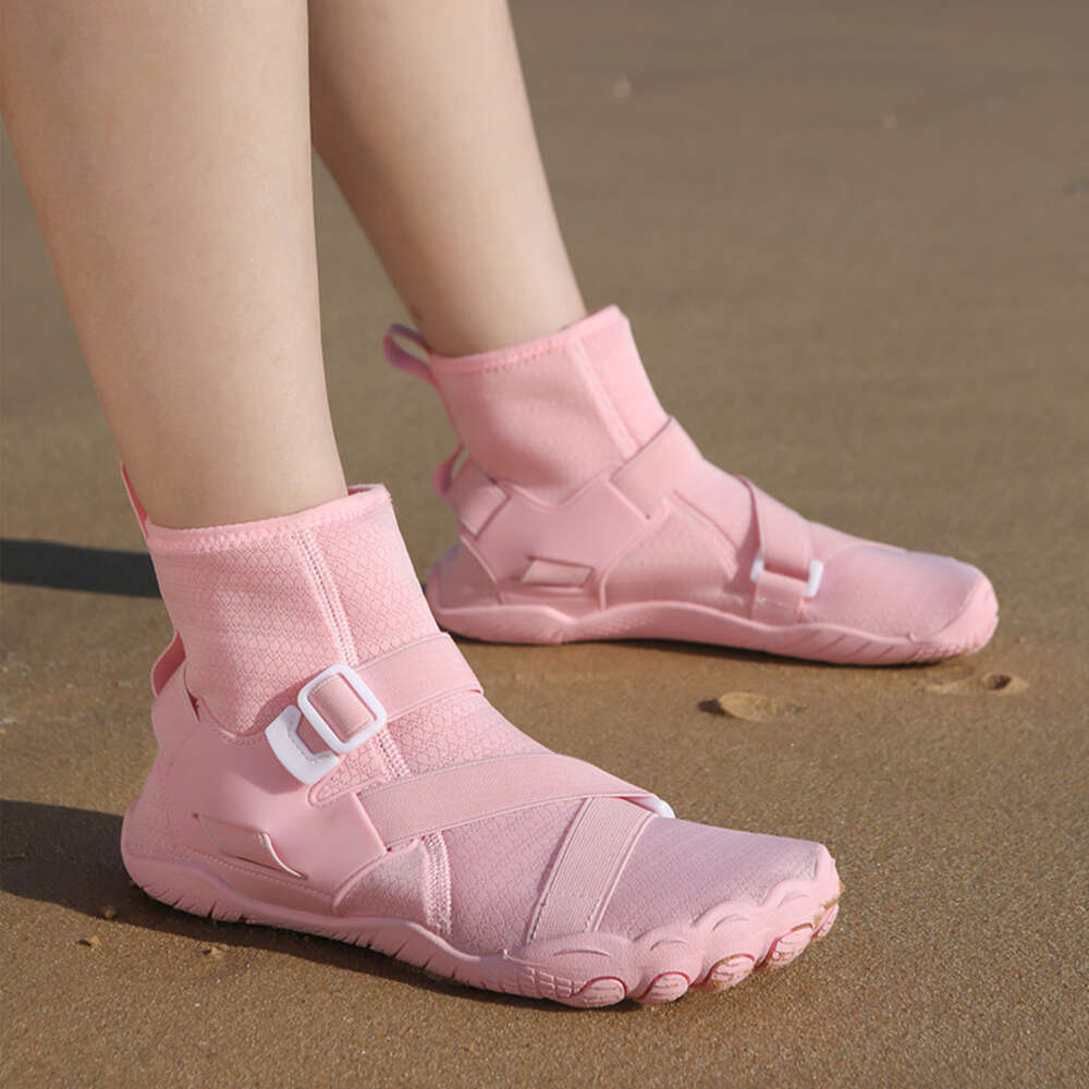 Men Women Beach Barefoot Water Shoes Quick Dry Diving Socks Aqua Shoe High Top Swim Wading Sneaker For Fiess Yoga Fishing Surf