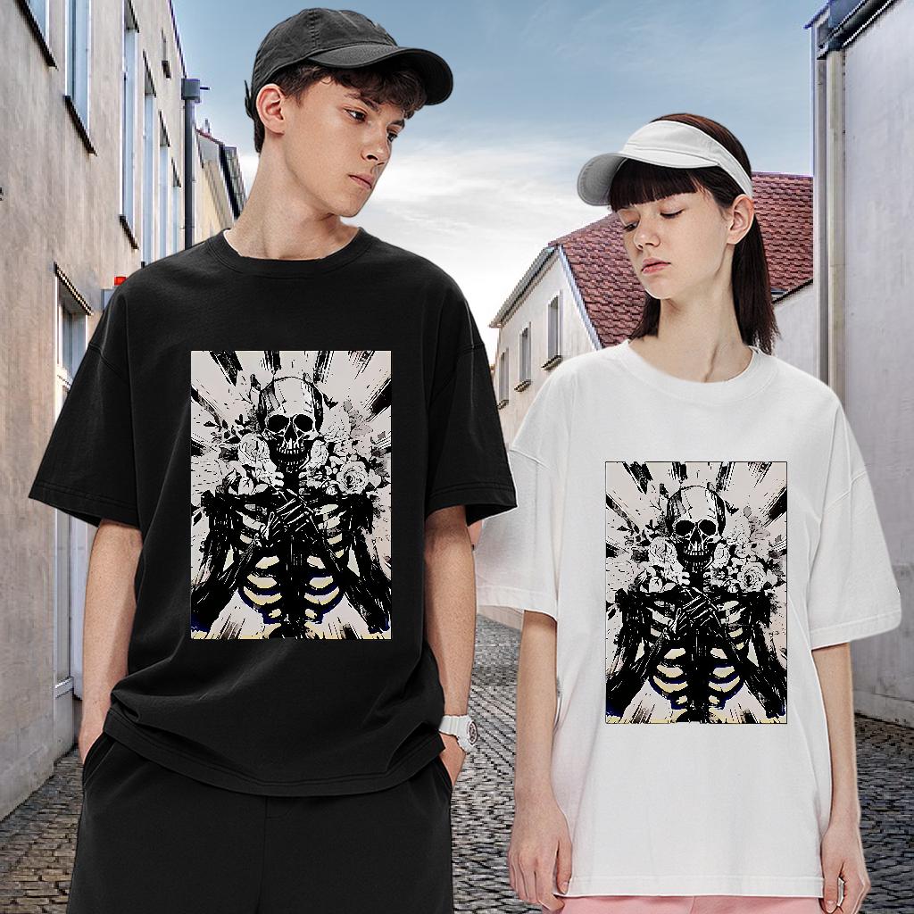 New Men T Shirts Custom Anime Printing Street Men Tshirts Breathable Crew Neck Brand