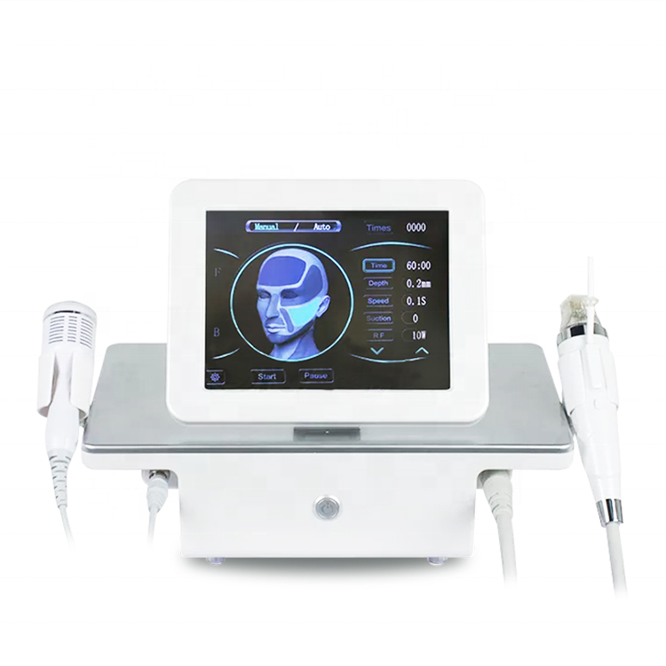 Portable 2 in 1 8 Micro Needle Rf Face Lift Fractional Rf Microneedle Machine With Cold Hammer