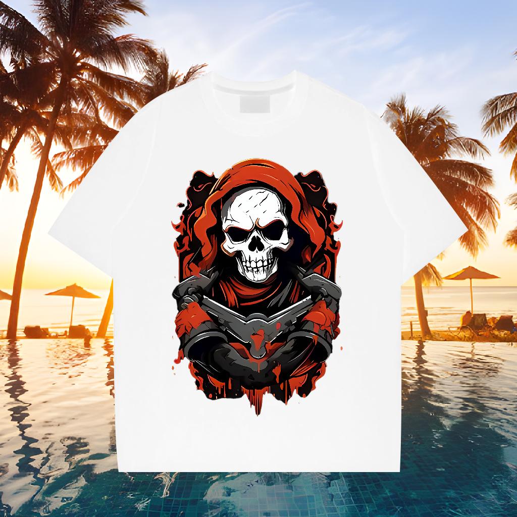 High Quality Couples T Shirts Cotton Breathable Summer Casual Mens T Shirts Cartoon Print 2024 DIY Polos