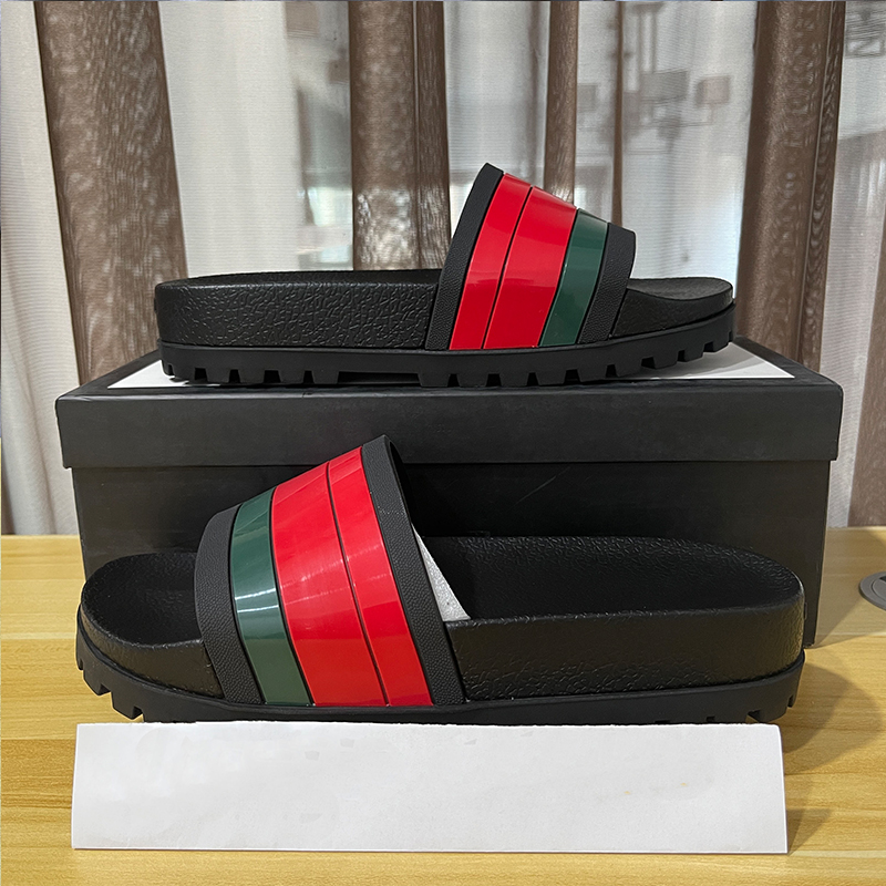 Fashion flower Heel canvas Slipper Floral slide sandal top Woman man snake tiger Beach shoe rubber Sliders Leather loafers sandale luxury Designer shoes