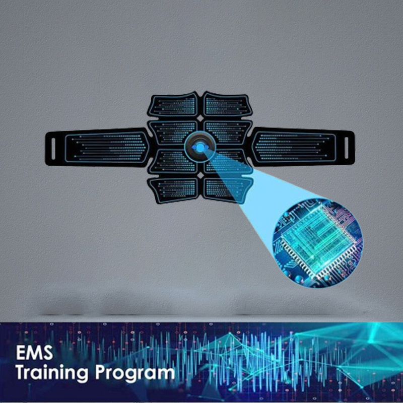 Sports Entertainment Vibration Belt Machine Ab Trainer EMS Abdominal Muscle Stimulator Toner Fitness Training Gear Home Gym Belt Q
