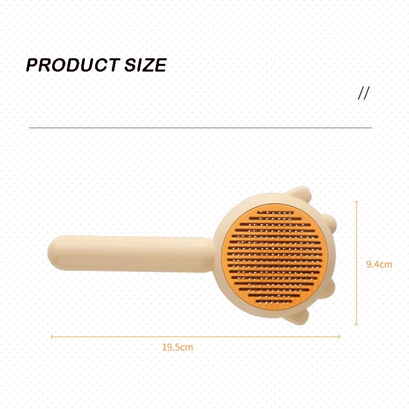 All-in-One Pet Slicker/Scratch Brush: Ideal Companion for Furry Friends' Cozy Baths