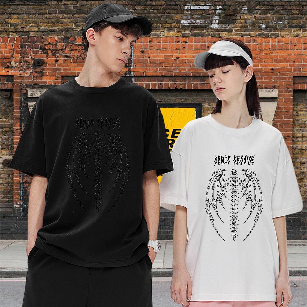 Comfortable T shirt Hip Hop Street Round Neck Short Sleeve Couples T Shirts New Cartoon Print Tees