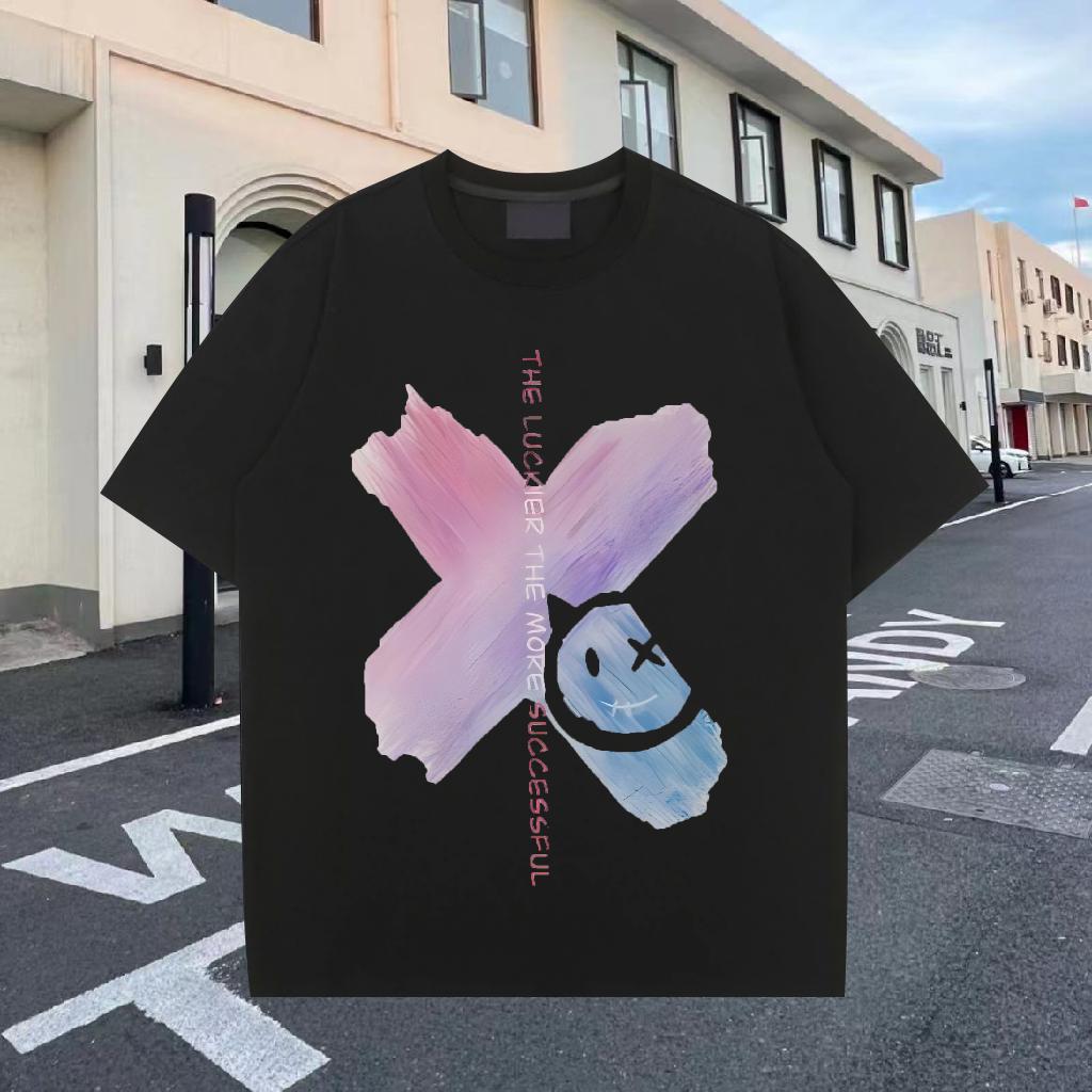 Classic Man T Shirts Anime Print Men Clothes T-Shirt Daily Outfit Cotton O Neck Short Sleeves Designer Top Tees