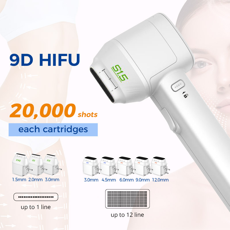 New arrival hifu 2 in 1 12D HIFU face lifting machine body slimming wrinkle removal