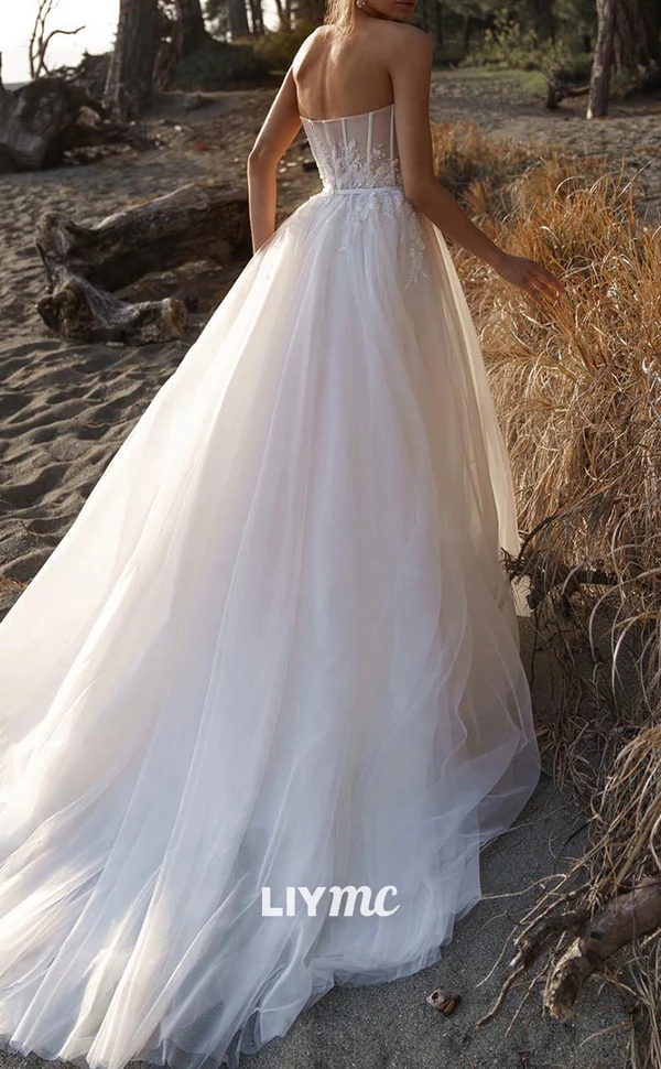 2024Dalal Two Riki Pieces Beach Dresses Bead High Side Split Lace Applique Short Sleeves Bridal Gowns Vintage Chiffon Wedding Dress 6660312