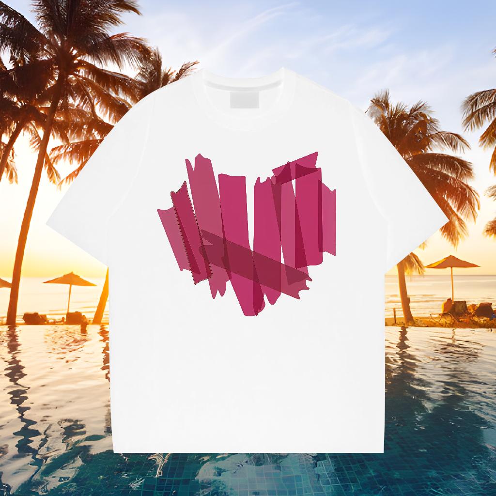 Brand Tshirts Breathable Short Sleeve Beach T-Shirts Black Oversized 2024 New Tops