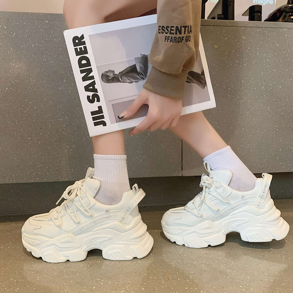 Ddmytiger Ddmytiger New Chunky Women S Sneakers Internal Increase Leather Casual White Ladies Shoes Trainer Platform Sneaker Womens Zapatillas Mujer