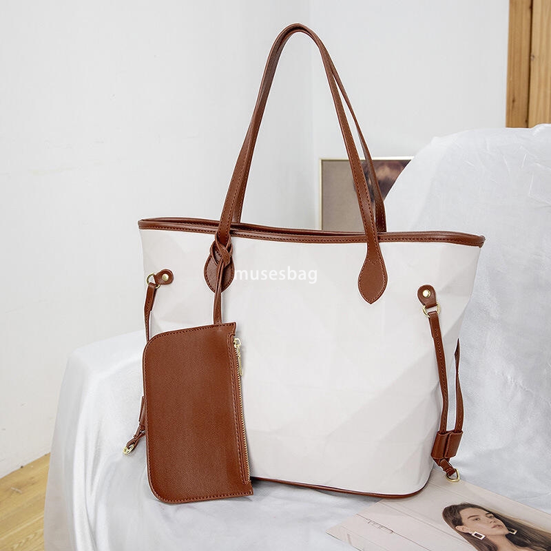 High quality women's bag geometric large capacity tote, fashionable high-end and versatile mother and child bag single shoulder crossbody bag one