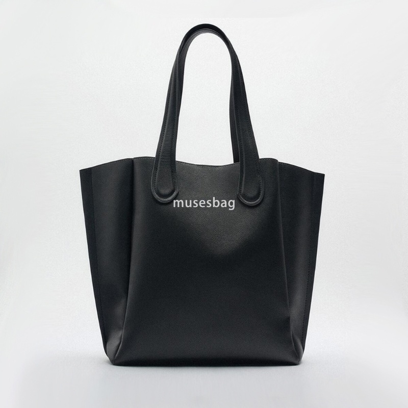 Women's High Quality PU Fashionable Shoulder Bag with Advanced Sense Retro Basic Handbag Large Capacity Simple Casual Shopping Bag Tote Bag