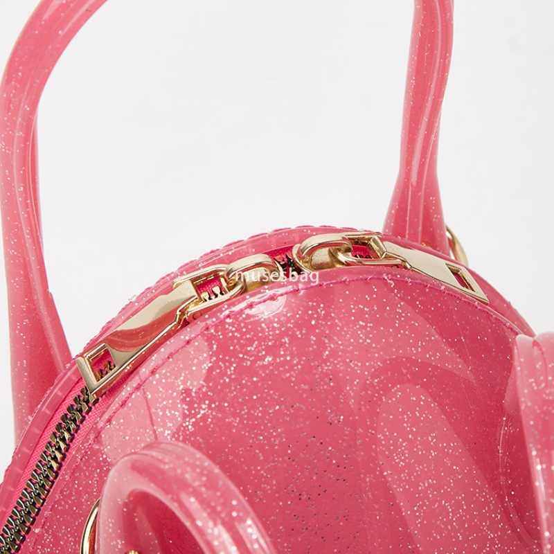 New Fashion Jelly Bag Beach Outdoor Crossbody Bag Versatile Small Round Shoulder Bag High Material Mini Bag Small Crowd Shoulder Bag